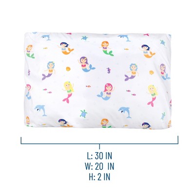 Mermaid Print Kids Polyester Standard Pillowcase