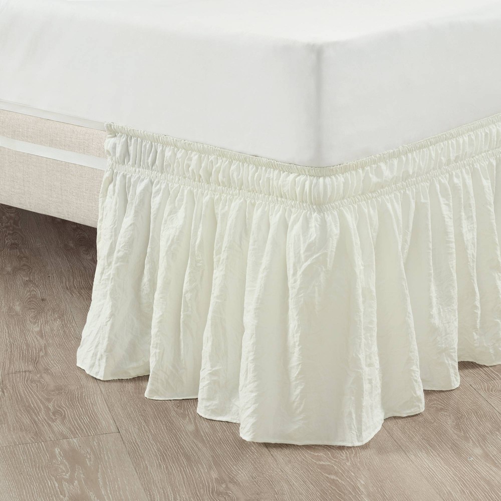 Photos - Bed Linen Twin/Twin-XL/Full Single Ruched Ruffle Elastic Easy Wrap Around Bedskirt I