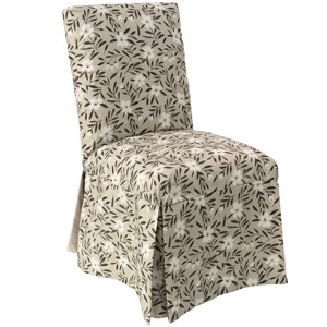 Victoria Slipcover Dining Chair Fiona Floral Natural - Cloth & Co.