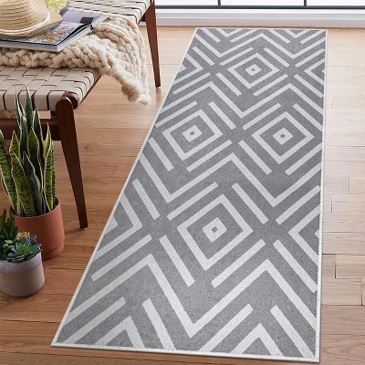 Sussexhome Non Skid Cotton Washable Laundry Room Indoor Runner Rug, 20" x 59"
