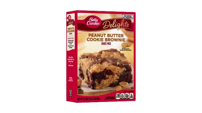 Betty Crocker Delights Peanut Butter Cookie Brownie Bar - 17.2oz, 2 of 10, play video