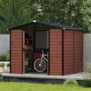 Outsunny Metal Storage Shed Organizer, Garden Tool House with Vents and Sliding Doors for Backyard, Patio, Garage, Lawn - 2 of 4
