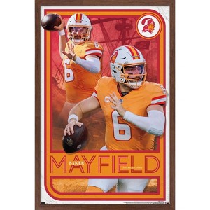 Trends International NFL Tampa Bay Buccaneers - Baker Mayfield 24 Framed Wall Poster Prints - 1 of 4
