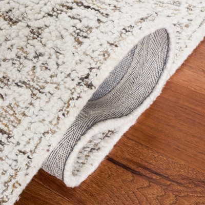 Ivory Abstract Handmade Tufted Wool Area Rug 3' x 5'