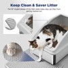 JOEJOY Cat Litter Box,Large Stainless Steel Cat Litter Box with Lid, 6" High Side,Anti-Leakage,Non-Sticky, Easy Clean,Odorless - 3 of 4