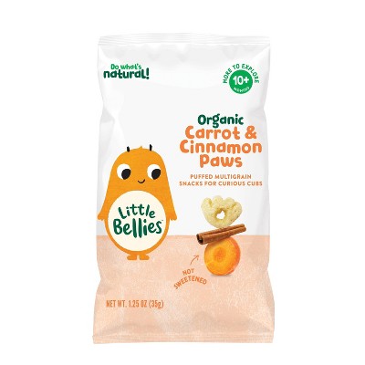 Little Bellies Organic Carrot & Cinnamon Paws Baby Snacks - 1.25oz