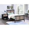 Lirago Toddler Bed Reversible Panel Twin Bed Black - 3 of 4