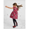 The Children's Place Baby Girls Matching Family Christmas Short Sleeve Plaid Satin Fit And Flare Dress - 4 of 4