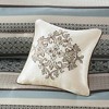 Gracie Mills Irmgard 7-Piece Geometric and Damask Comforter Set - 3 of 4