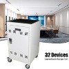 Belatt 32-Bit iPad Laptop Charging Cart - Secure 30-Device Storage, Locking Wheels & Doors, Anti-Rust Steel - 3 of 4