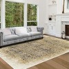 Distressed Medallion Modern Rustic Floral Indoor Area Rug by Blue Nile Mills - 2 of 4