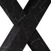 Dexmalle Modern Printed Marble Square Dining Table with Metal Base - 4 of 4