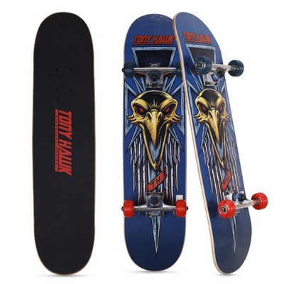 Tony Hawk 31 Inch Skateboard, Tony Hawk Signature Series 2, 9-Ply Maple Deck Skateboard for Cruising, Carving, Tricks, and Downhill