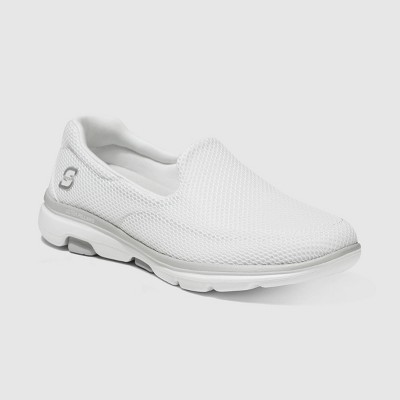 White slip on sketchers sale