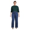 Lands' End Women's Jersey Long Sleeve Gathered Mock - 4 of 4