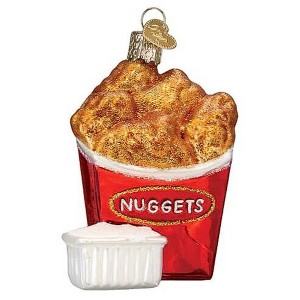 Old World Christmas 3.25 In Chicken Nuggets Dipping Sauce Bite-Size Tree Ornaments - 1 of 3