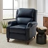 Elisabete Modern Wingback Genuine Leather Recliner with Vintage Nail Head Trim for Living Room and Bedroom  | ARTFUL LIVING DESIGN - 2 of 4