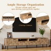 Farmhouse TV Stand with Drawers for 85 inch TV, Wood TV Storage Cabinet Table with Doors and Solid Wood Legs for Living Room - 4 of 4