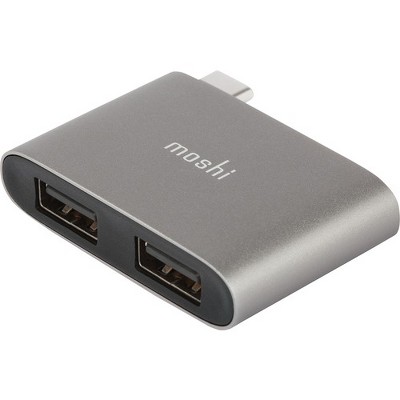 Moshi USB-C Dual Port Adapter - for Notebook - USB Type C - 2 x USB Ports - Thunderbolt - Wired