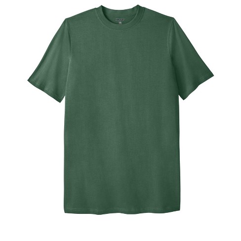 Kingsize Men's Big & Tall Lightweight Longer-length Crewneck T-shirt - L,  Green : Target