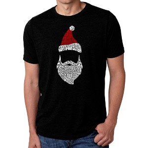 LA Pop Art Men's Premium Blend Word Art T-shirt - Santa Claus - 1 of 4