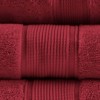 SEVOBAL Bath Towel and Washcloth Sets Premium Ultra Soft Highly Absorbent Cotton 8 Piece Set for Bathroom, Red, 14.5"*10.5"*9" - 4 of 4