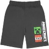 Minecraft Big Boys 3 Piece T-Shirt, Shorts and Baseball Hat Outfit Set - Green, 5-6 - 3 of 4