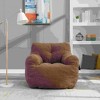 Racxily Soft Teddy Fabric Tufted Foam Bean Bag Sofa - Ergonomic Backrest Sofa with Memory Sponge,No Assembly, for Living Room/Bedroom. - 2 of 4