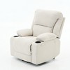 GDFStudio Naya Modern Remote-Controlled Heating and Massage Assistive Upholstered Recliner Chair - 4 of 4