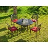 ARTPLAN Outdoor Chair Cushions for Patio Furniture, Waterproof Outdoor Cushions, Round Corner Patio Chair Cushions Set of 4 with Ties,16"x18.5"x3" - 2 of 4
