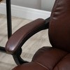 TiramisuBest Brown PU Leather High Back Office Chair with Vibration, 5 Modes, Recline, Footrest, Adjustable Height, 360¡ã Swivel, 264 lbs Capacity - 4 of 4
