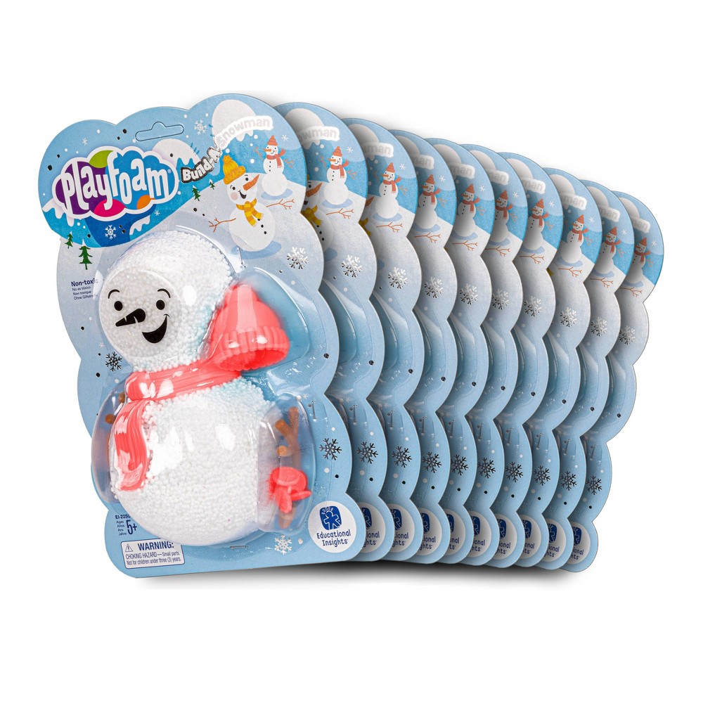 10pk Playfoam Build-A-Snowman - Educational Insights