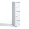 5 Drawer Metal Vertical File Cabinet with Lock Office Home Steel Vertical File Cabinet for A4 Legal/Letter Size - 2 of 4