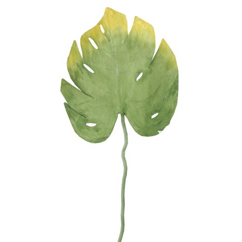 Northlight 26.5" Yellow/Green Split-Leaf Philodendron Flower Artificial Floral Spray - image 1 of 4