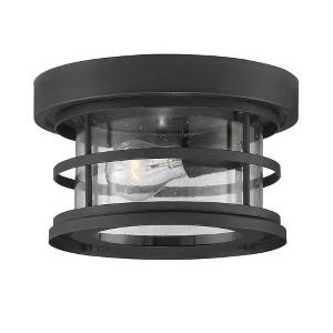 Savoy House Barrett 1 - Light Flush Mount in  Black - 1 of 2