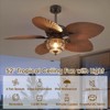 Kviflon 52 Inches Tropical Palm Leaf Waterproof Ceiling Fans with Lights and Remote/APP Reversible 6 Speeds - 3 of 4