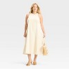 Women's Racerback Denim Midi A-Line Dress - Future Collective - 3 of 3