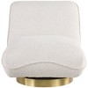 Meridian Furniture,Geneva Boucle Fabric Swivel Accent Chair - 3 of 4