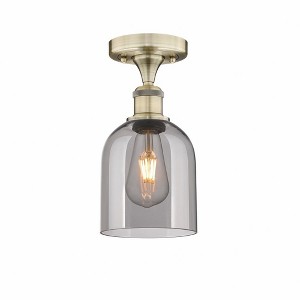 Bella - 1 Light Semi-Flush Mount In Industrial Style-9.63 Inches Tall and 5.5 Inches Wide - 1 of 1