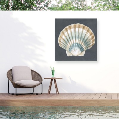 "Shell On Slate Iii" Outdoor Canvas