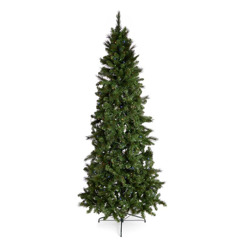 Home Heritage 9' Artificial Cascade Pine Christmas Tree w/ Color Lights (2 Pack), 3 of 7