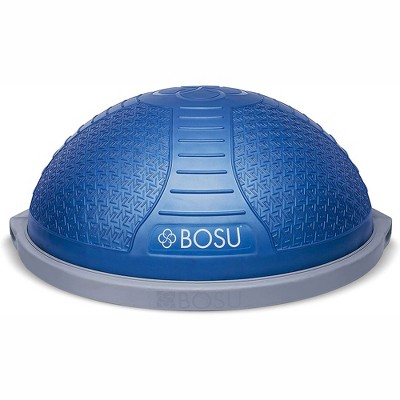 Bosu Pro NexGen 25IN Home Fitness Exercise Gym Strength Flexibility Balance Trainer with Rubberized Non Skid Surface and Hand Air Pump, Blue