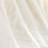 Royal Velvet 60"x70" Luxe Faux Rabbit Fur Throw in Gift Box Ivory - 4 of 4
