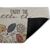 Stupell Industries Enjoy Little Things with Leaves Printed Outdoor Imitation Sisal Door Mat, design by Kim Allen - 2 of 4