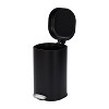Stainless Steel Trash Can, 8 Gallon Garbage Can with Foot Pedal, Modern Bathroom Wastebasket with Lid, Without Inner Bucket, Ideal for Kitchen - 2 of 4