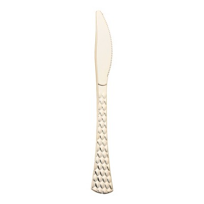 Smarty Had A Party Shiny Gold Glamour Cutlery Plastic Knives - 600 pcs