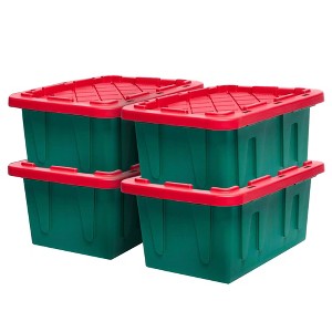 HOMZ Durabilt 27 Gallon Heavy Duty Storage Tote with Lid - 1 of 4