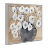 Stupell Industries Abstract White Blossom Bouquet Neutral Grey Brown Framed Giclee Art - 2 of 4