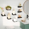 Sriracha Small Floating Shelves Wall Mounted, 4 Inch Wood Shelf for Decoration and Storage Set of 8, Mini Display Shelf for Bedroom - 2 of 3