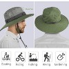 Womens Mens Structured Wide Brim Sun Hat with Removable Crown, Packable Boonie Hats - Tirrinia - 3 of 4